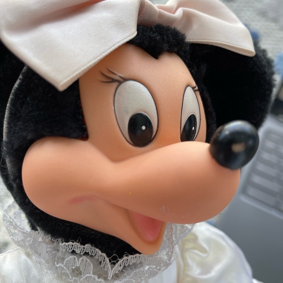 Vintage Applause Minnie Mouse Wedding Bride Plush Doll - Picture 12 of 15